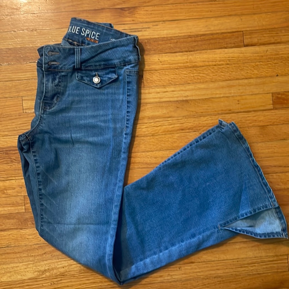 Blue Spice Flare-Leg Jeans